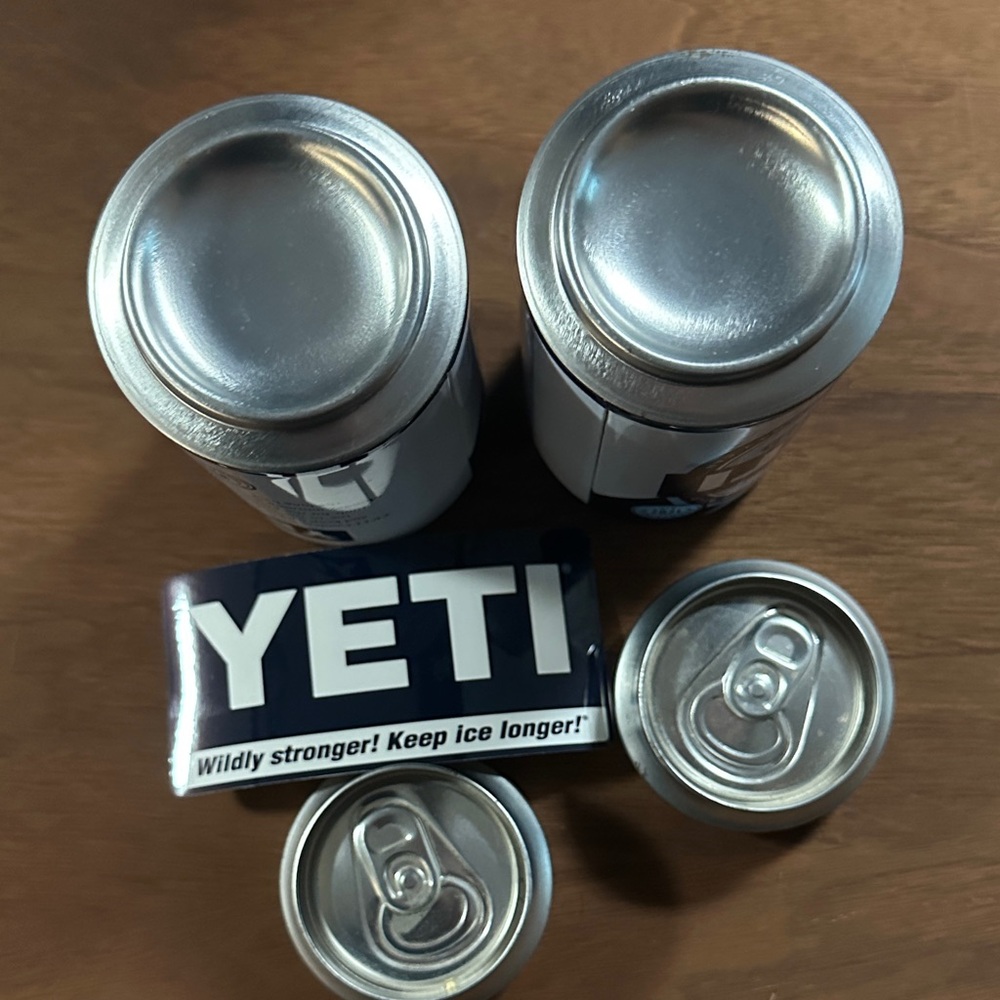Yeti Pop Top Empty Cans- set of 2 - Picture 5 of 5